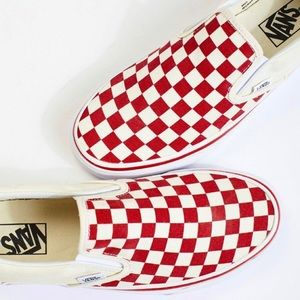 vans classic slip-on checkerboard shoe